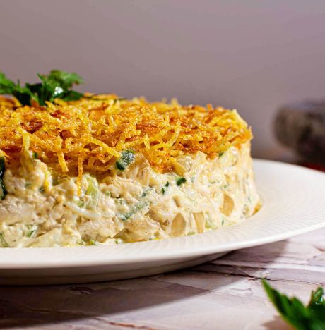 Салат Гнездо глухаря с курицей вес