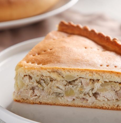 Пирог с курицей и картофелем вес