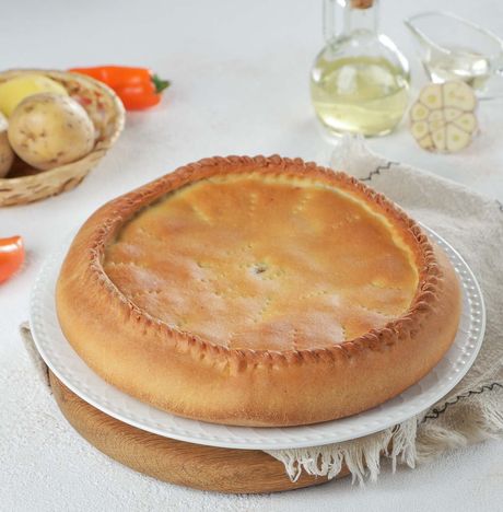 Пирог с говядиной и картофелем вес