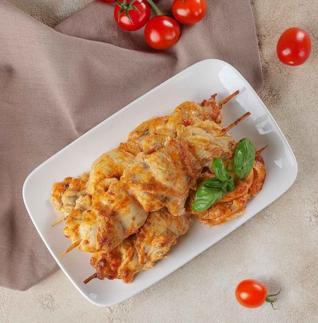 Курица на шпажке жареная вес