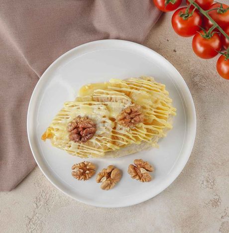 Грудки куриные запеченные с ананасами вес