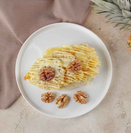 Грудки куриные запеченные с ананасами вес