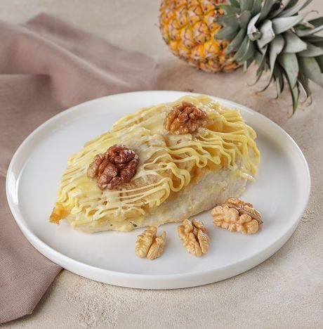Грудки куриные запеченные с ананасами вес