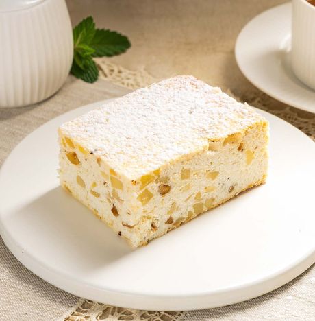 Запеканка творожная с грушей и орехами вес