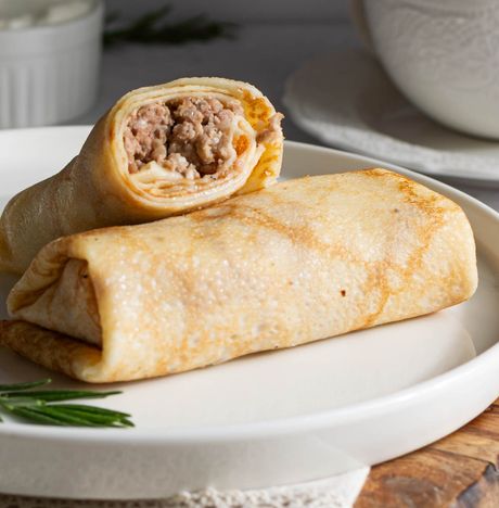 Блинчики с курицей и говядиной вес