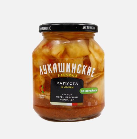 Капуста Лукашинские Кимчи по-корейски 340г