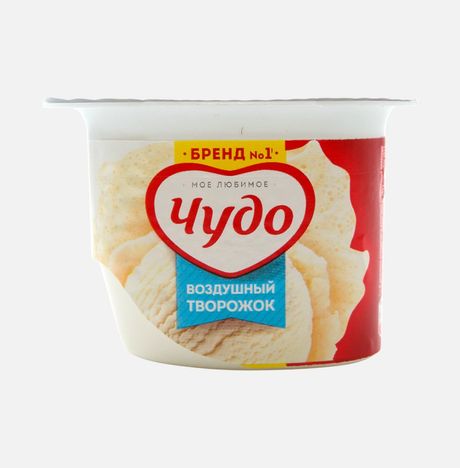Десерт творож Чудо Творожок Пломбир 5.8% пл/ст 85г