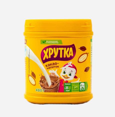 Какао-напиток Хрутка быстрорастворимый пл/б 480г
