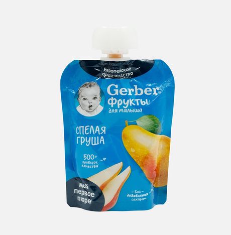 Пюре Гербер Спелая груша с 4мес 90г