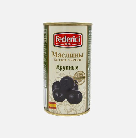 Маслины Федеричи крупные б/к ж/б/кл 350г