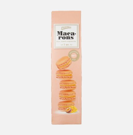 Пирожное Акульчев Макарон со вкусом манго-маракуйи 60г
