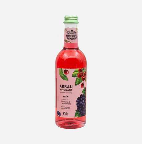 Напиток Абрау Винонад со вкусом Черешни/Винограда газ ст/б 0,375л
