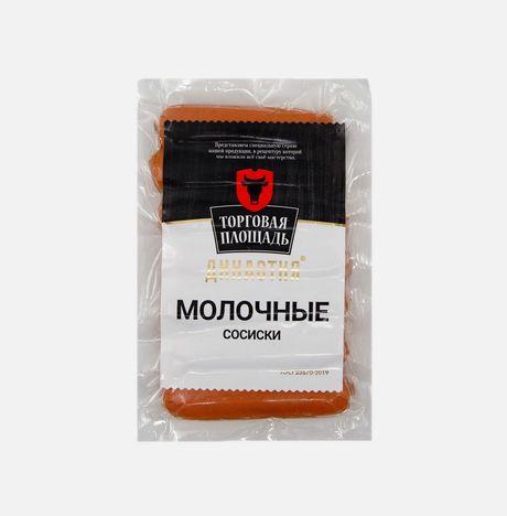 Сосиски Торговая площадь Династия Молочные в/у 300г