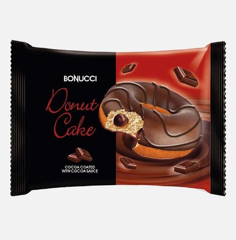Пирожное Бонуччи Донат бисквитное с начинкой какао 40г