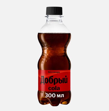 Напиток Добрый Кола без сахара газ пэт 0,3л