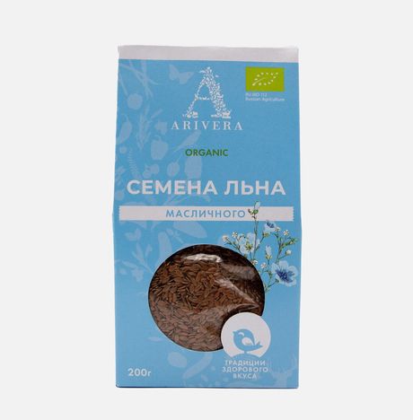 Семена льна Аривера масличного к/к 200г
