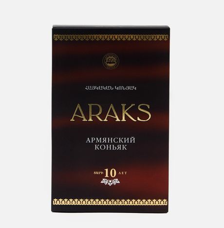 Коньяк Аракс Армянский старый КС 10 лет мароч 40% п/у 0,5л