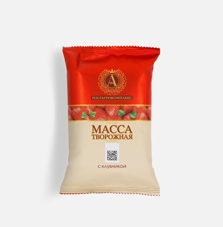 Масса творож А.Ростагрокомплекс с клубникой 20% 180г