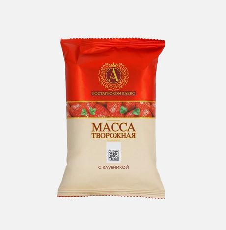 Масса творож А.Ростагрокомплекс с клубникой 20% 180г