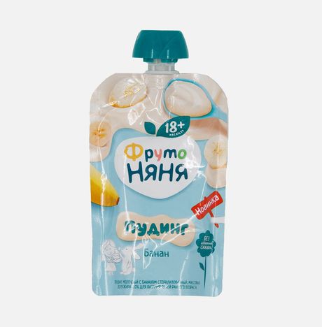 Пудинг ФрутоНяня молочный с бананом 2% с 18мес 90г