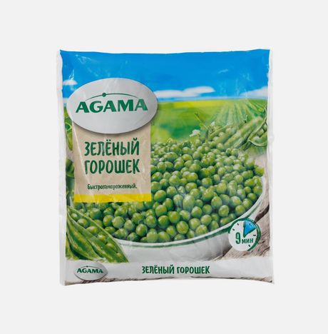 Зеленый горошек Агама с/м пл/пак 400г
