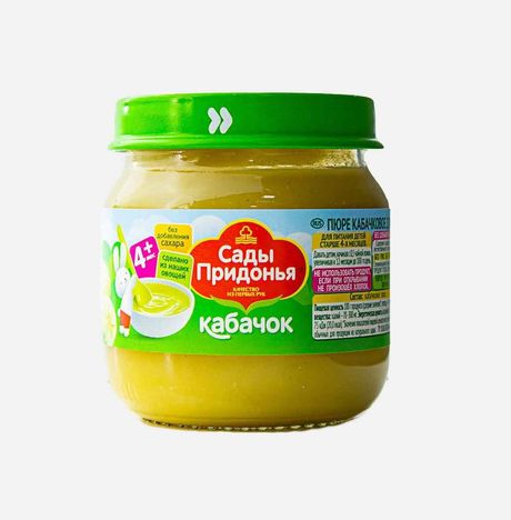 Пюре Сады Придонья Кабачок с 4мес ст/б 80г