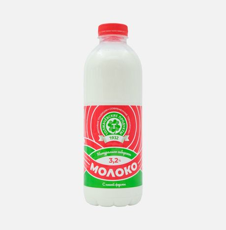 Молоко Толмачевские продукты пастериз 3.2% пл/б 930г