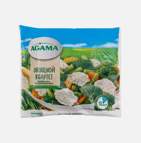 Смесь Агама Овощной квартет с/м пл/пак 400г