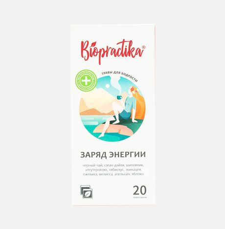 Напиток чайный Биопрактика Заряд энергии травяной 40г