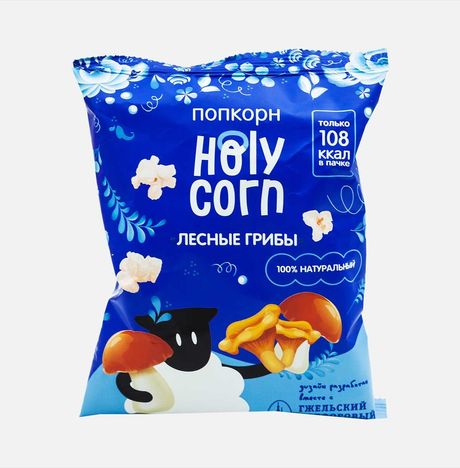 Попкорн Холи Корн Воздушная кукуруза Лесные грибы пакет 30г