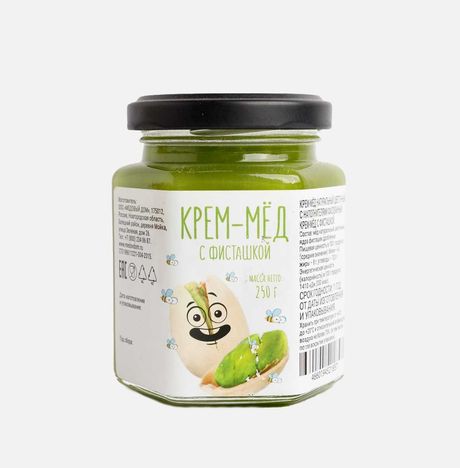 Крем-мёд Медовый дом с фисташкой ст/б 250г