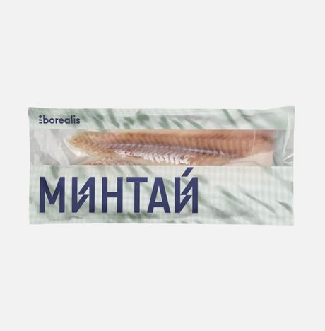 Минтай Бореалис филе без кожи с/м в/у 650г