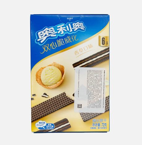 Вафли Орео хрустящие со вкусом ванили 72г