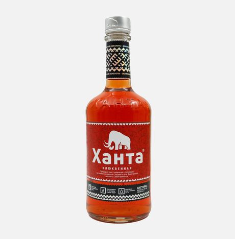 Настойка Ханта Клюквенная п/сл 38% ст/б 0,5л
