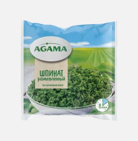 Шпинат Агама размельченный с/м 400г
