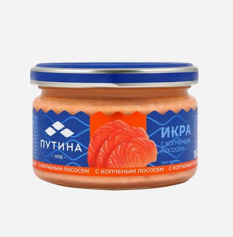 Икра Путина с копченым лососем ст/б 160г