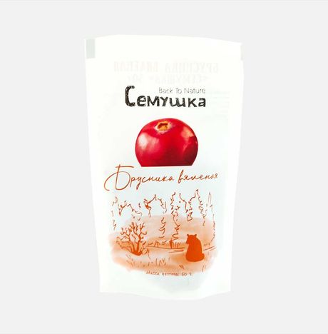 Брусника вяленая 50г Семушка