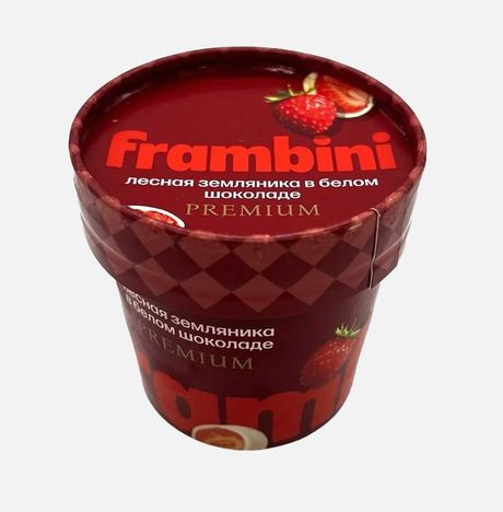 Земляника Фрамбини в белом шоколаде заморож 60г