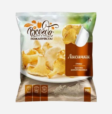 Грибы Всегда Пожалуйста Лисички с/м 300г