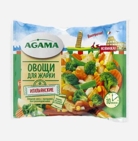 Смесь Агама Овощи для жарки Итальянские с/м пл/пак 400г