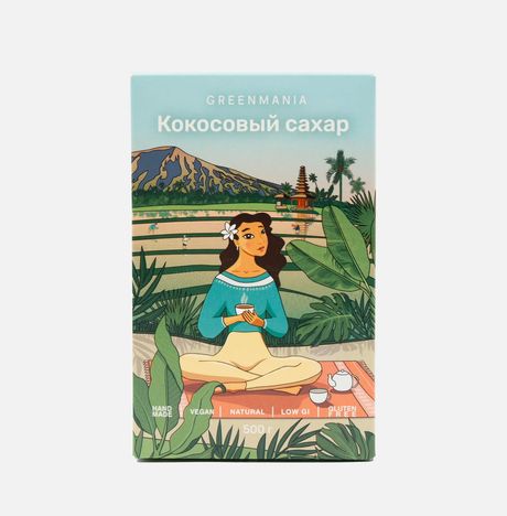 Сахар ГринМания кокосовый к/к 500г