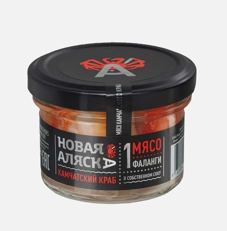 Мясо краба Новая Аляска первая фаланга в с/с ст/б 105г