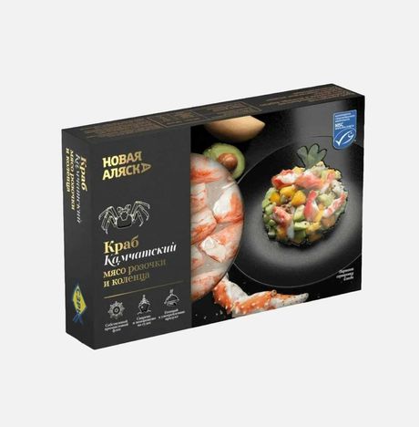 Мясо краба Новая Аляска розочки и коленца в/м к/к 200г