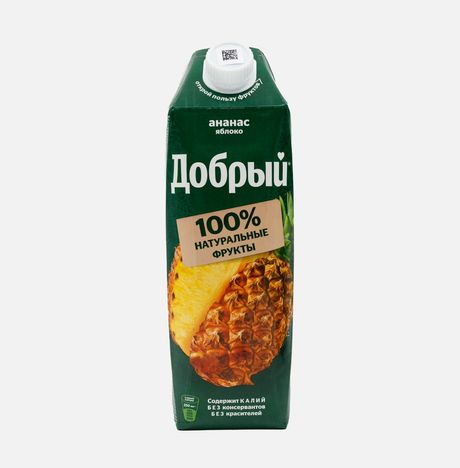 Нектар Добрый Ананас-яблоко 1л 