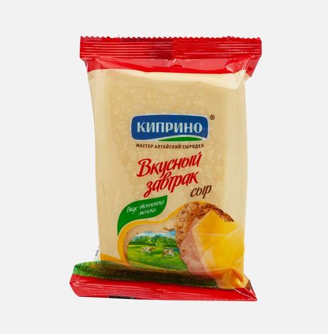 Сыр Киприно Вкусный завтрак со вкусом топленого молока 50% 180г