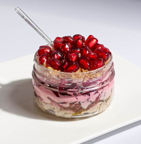 Набор фуршетный Салат Гранатовый браслет с курицей 80г*6шт