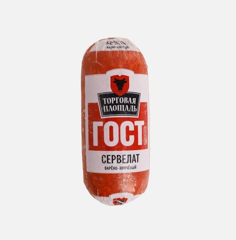Колбаса Торговая площадь Сервелат ГОСТ в/к в/у 300г