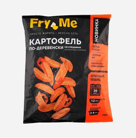 Картофель Фрай Ми по-деревенски со специями аромат паприка с/м 700г