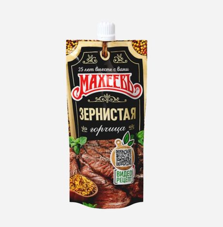 Горчица Махеевъ Зернистая дой/пак 140г