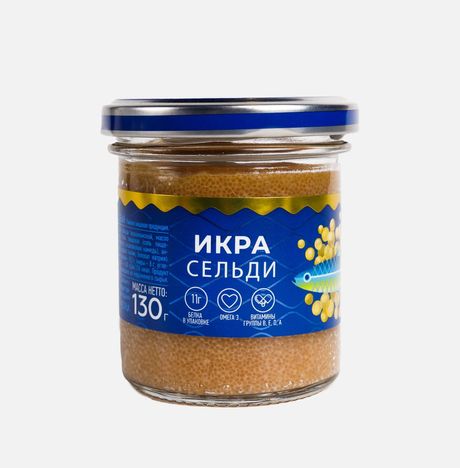 Икра Путина сельди пробойная соленая ст/б 130г